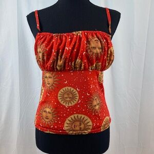 Urban Outfitters Sun‎ Motif Red Women's Top